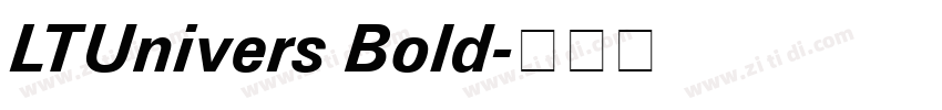 LTUnivers Bold字体转换